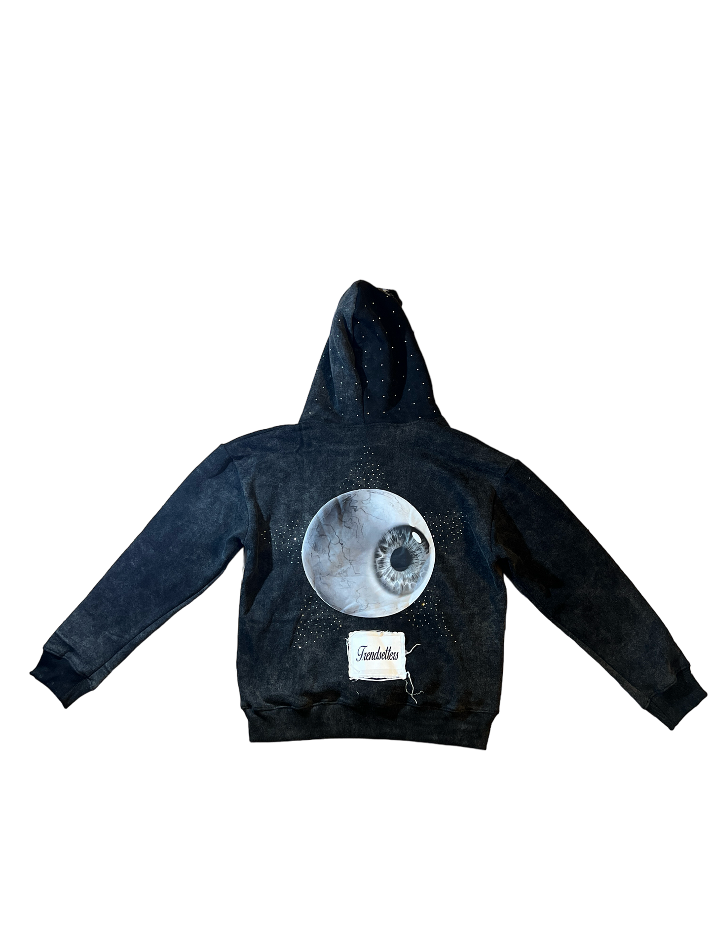 EYE RHINESTONE HOODIE (BLACK)