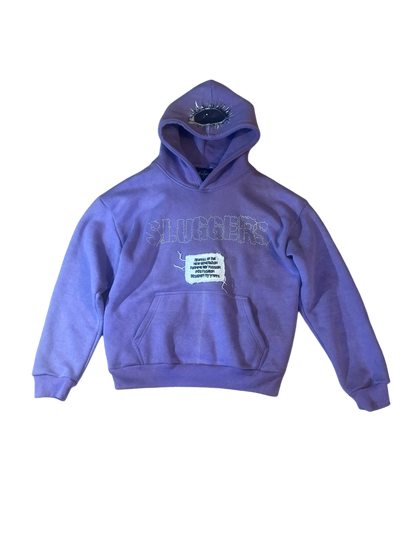 EYE RHINESTONE HOODIE (PURPLE)